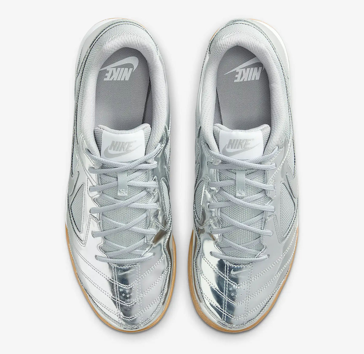 Nike Gato LV8 Metallic Silver White Gum Light Brown Mens Shoes IB3566-001 Sneakers 4