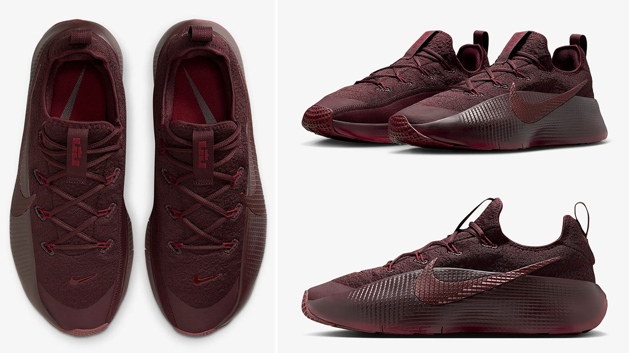 Nike LeBron TR1 Burgundy Crush Team Red Workout Shoes FJ6151-601 Sneaker Release Date Info