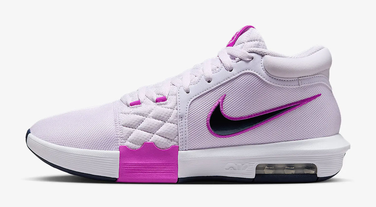 Nike LeBron Witness 8 Barely Grape Hyper Violet Light Bone Obsidian Basketball Shoes HQ2139-500 Sneakers 2