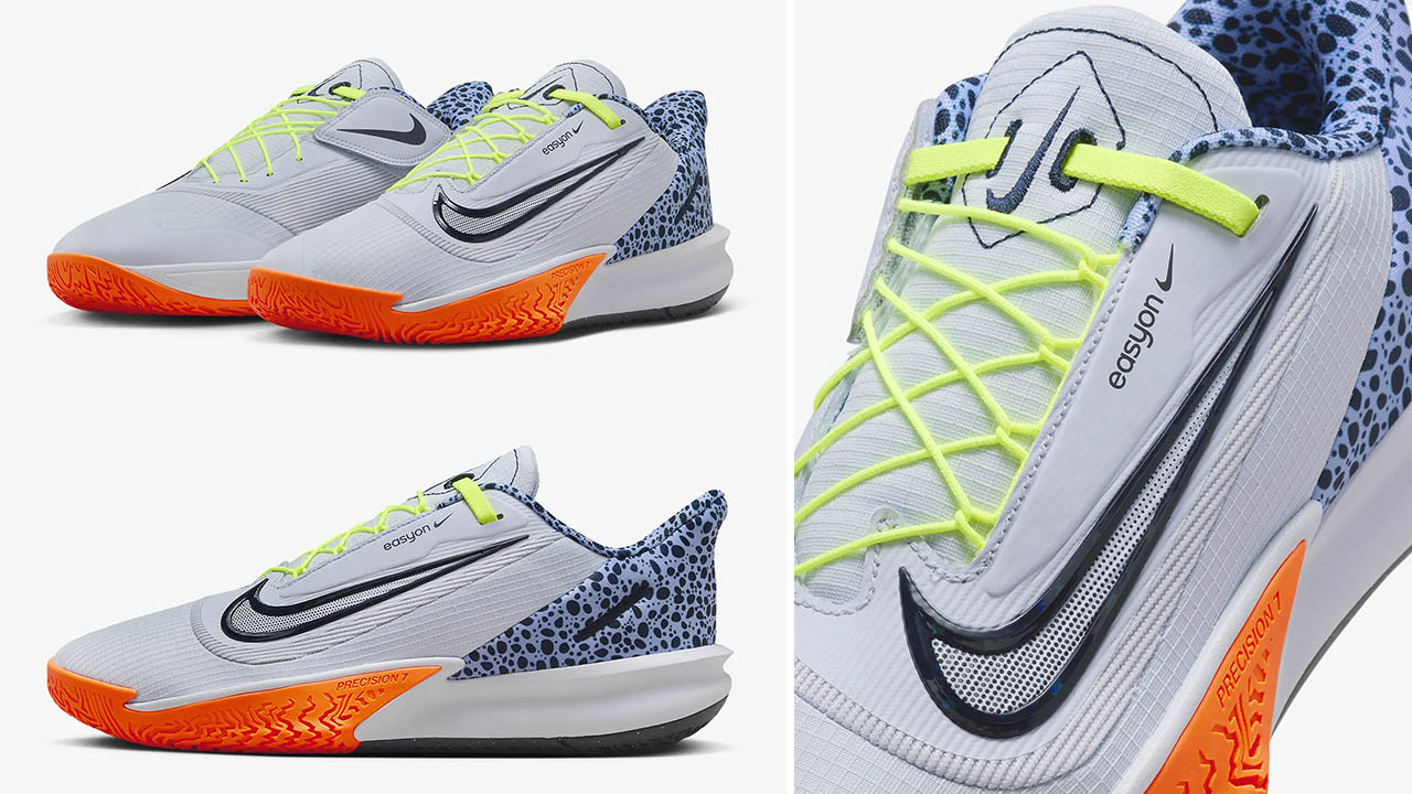 Nike Precision 7 EasyOn Electric Olympic Safari Basketball Shoes