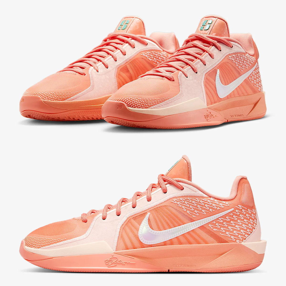 Nike Sabrina 2 Apricot Agate Washed Coral Basketball Shoes Sneakers FQ2174-801