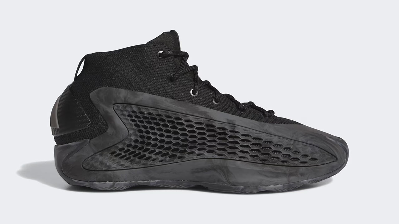 adidas AE 1 Mid Ascent Basketball Shoes Core Black Charcoal Carbon