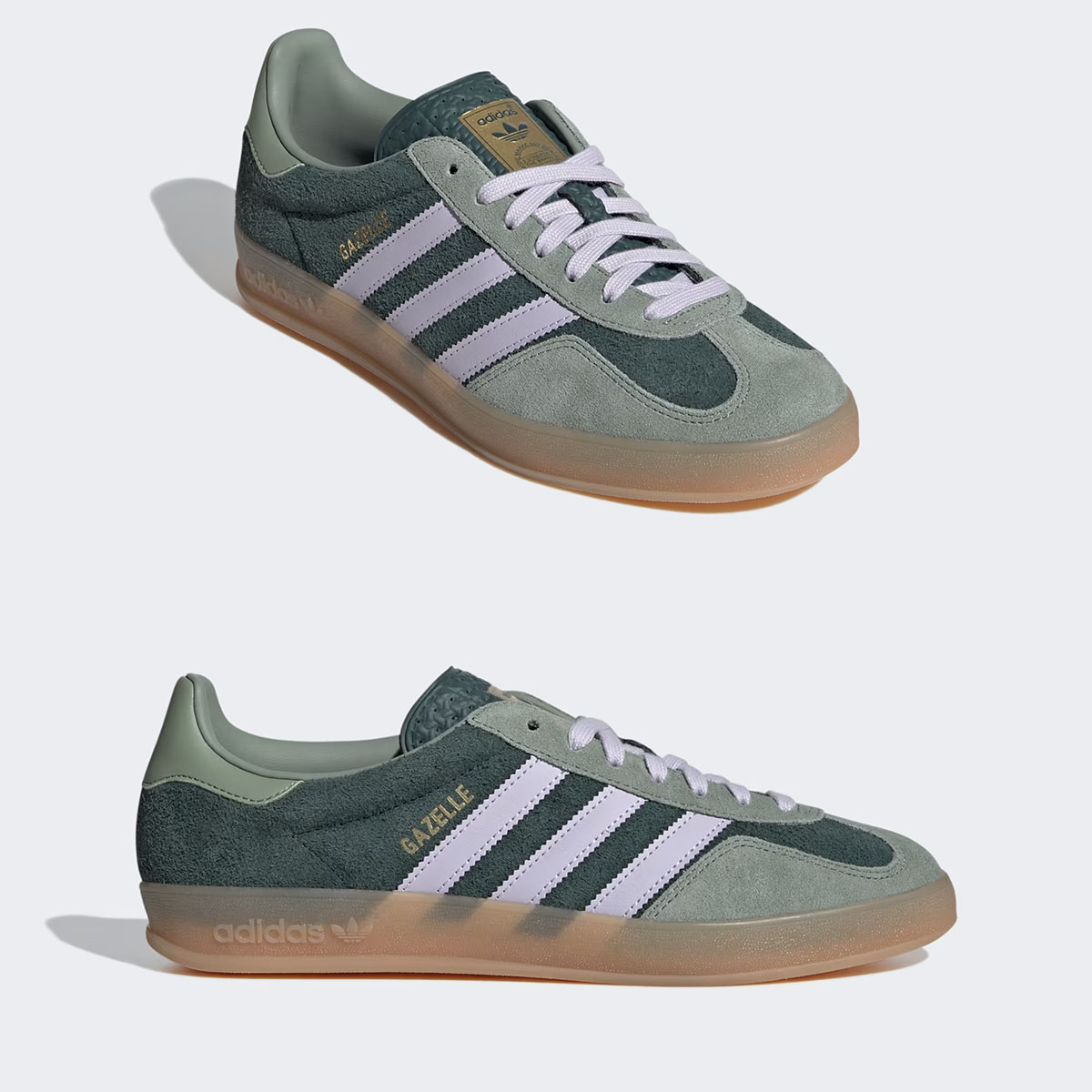 adidas Gazelle Indoor Mineral Green Silver Dawn Silver Green