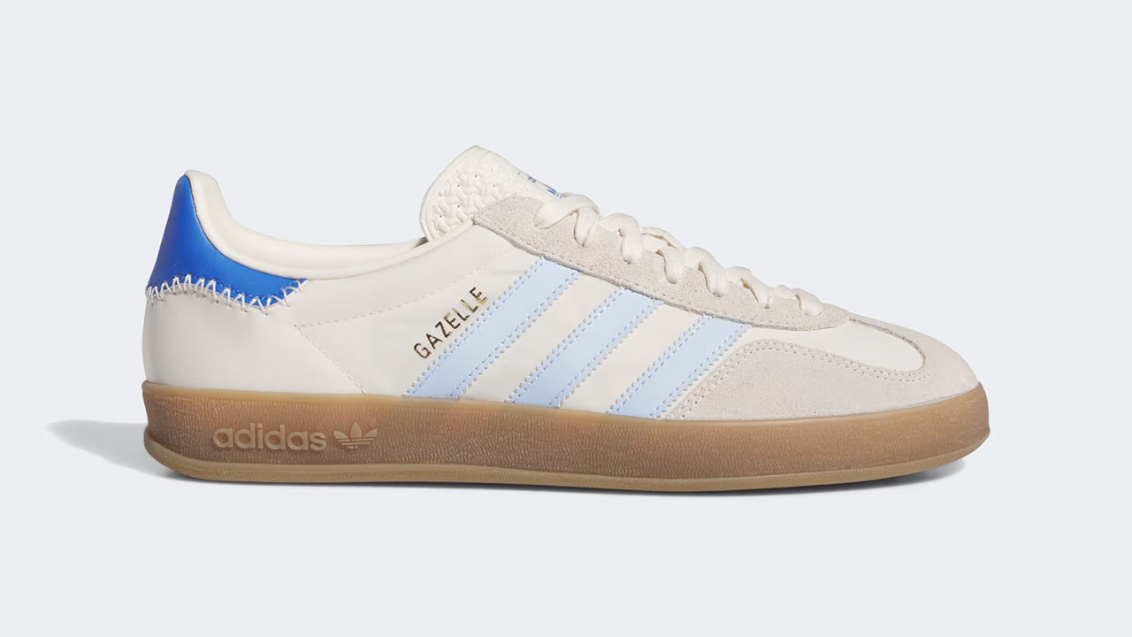 adidas Gazelle Indoor Shoes Off White Clear Sky Blue