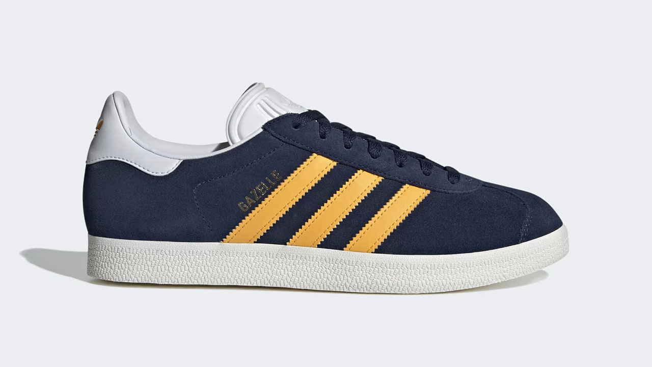 adidas Gazelle Shoes Night Indigo Crew Yellow