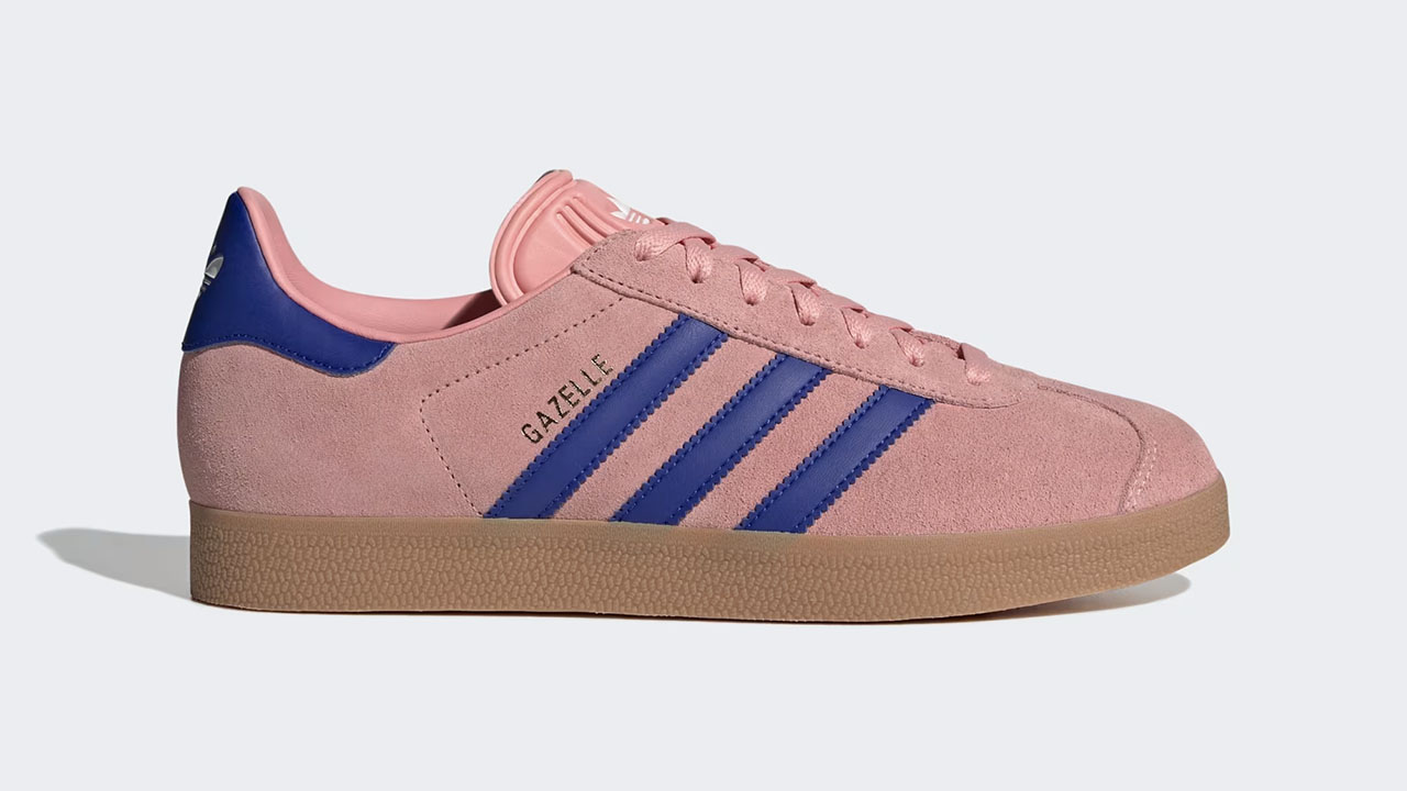 adidas Gazelle Shoes Semi Spark Pink Lucid Blue Gum