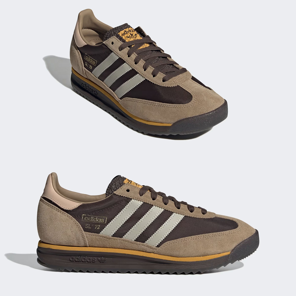 adidas SL 72 RS Brown Putty Grey Preloved Yellow