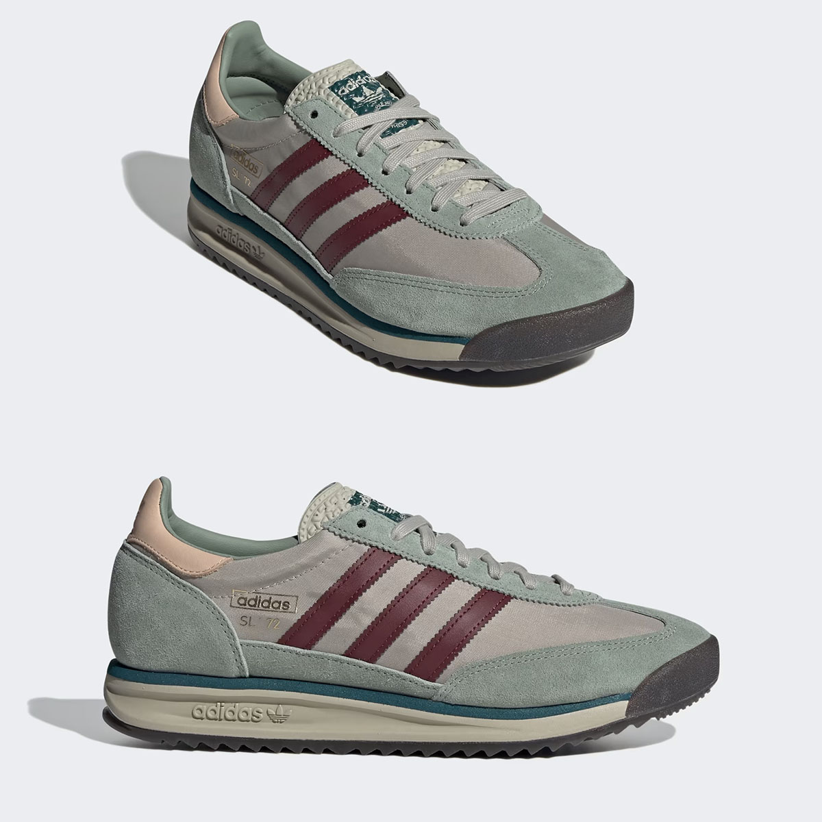 adidas SL 72 RS Putty Grey Shadow Red Legacy Teal