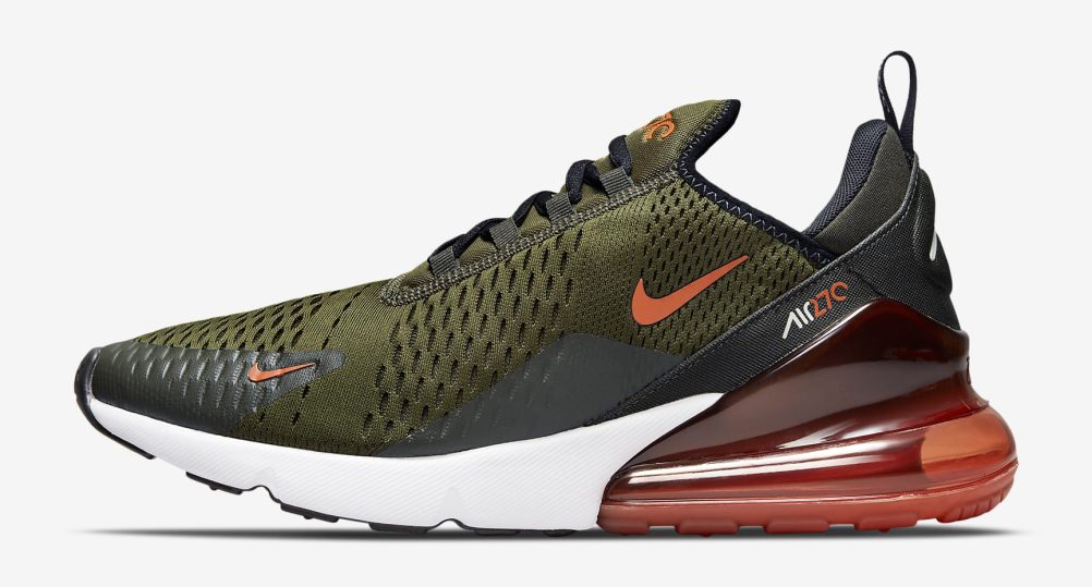 Nike Air Max 270 Rough Green Sequoia Hot Curry Dark Russet